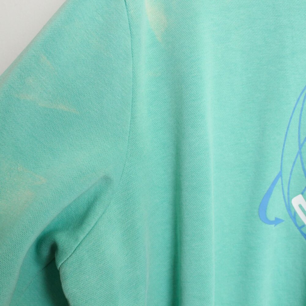 Levi's Silver Tab Sweatshirt Mens XXL Teal Bleached Pullover - Picture 6 of 10